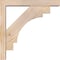 Ekena Millwork Merced Block Smooth Bracket w/ Offset Brace, Douglas Fir, 3 1/2"W x 16"D x 16"H BKT0402X16X16MRC05SDF - alternate 2